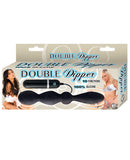 Double Dipper Vibrating Dong - 10 Function Black