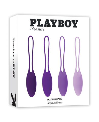 Playboy Pleasure Put In Work Kegel Set - Purple
