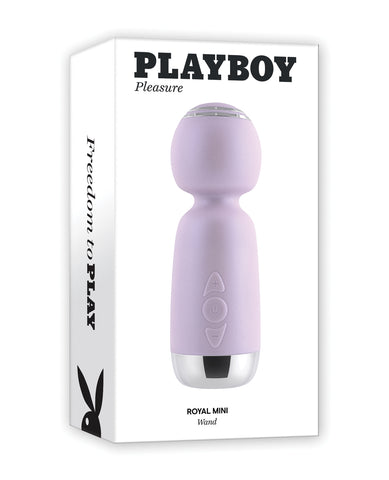 Playboy Pleasure Royal Mini Wand - Pearly Pink