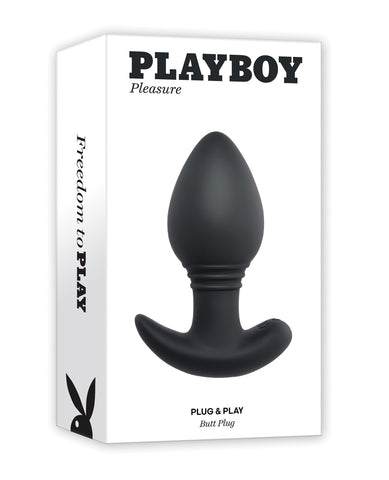 Playboy Pleasure Plug & Play Butt Plug - Black