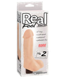 Real Feel No.2 Long 8" Waterproof Vibe - Flesh Multi Speed