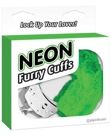 Neon Furry Cuffs - Green