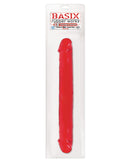 Basix 12" Jelly Double Dong - Red