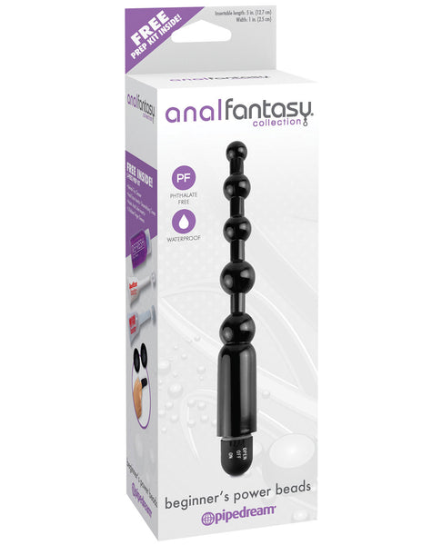 Anal Fantasy Collection Beginners Power Beads - Black, Anal Products,- www.gspotzone.com