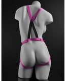 Dillio 7" Strap On Suspender Harness Set - Pink