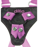 Dillio 7" Strap On Suspender Harness Set - Pink