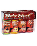 Body Heat Warming Massage Lotion Sampler Pack - Asst. 1oz Pack of Four