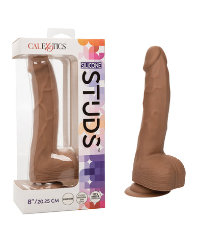 Silicone Studs 8" Dildo - Ivory