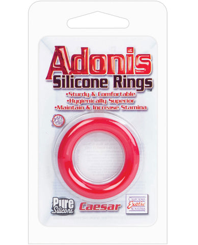 Adonis Caesar Silicone Ring - Red, Penis Enhancement,- www.gspotzone.com