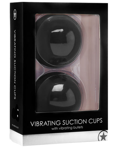 Shots Ouch Vibrating Suction Cups - Black