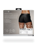 Shots Ouch Vibrating Strap On Boxer - Black M/L