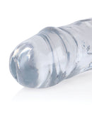 Shots RealRock Crystal Clear 14" Double Dildo - Transparent
