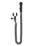 Adjustable Alligator Nipple Clamps w/Black Chain, Bondage Blindfolds & Restraints,- www.gspotzone.com
