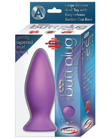 Synergy Silicone Butt Plug Large - Lavender