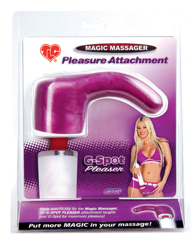 Magic Massager Pleasure Attachment - G Spot Pleaser Magenta