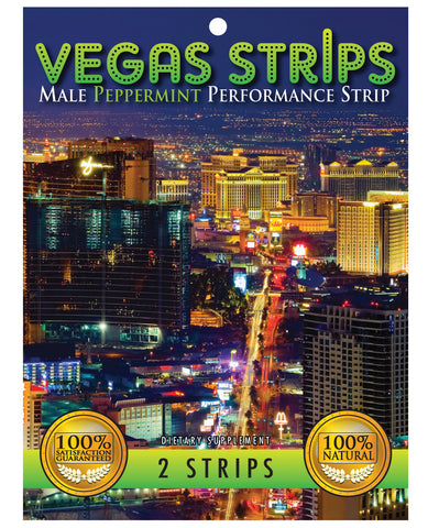 Vegas Strips Male Performance Strip - Peppermint Pack of 2