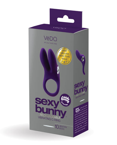 VeDO Sexy Bunny Rechargeable Ring - Deep Purple