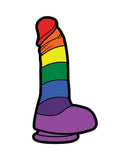 Wood Rocket Sex Toy Gay Pride Dildo Pin
