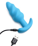 Bang! Vibrating Butt Plug w/Remote Control - Blue