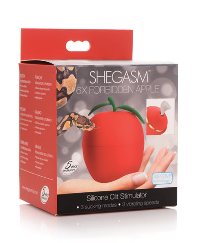 Shegasm 6X Forbidden Apple Silicone Clit Stimulator